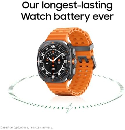 Samsung Galaxy Watch Ultra (2025) 47mm LTE Smartwatch, Titanium Casing, Advanced Sleep Coaching, Running Coach, Energy Score, Heart Rate Tracking, GPS, Titanium Blue [US Version, 2 Yr Warranty]