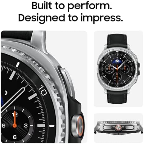 Samsung Galaxy Watch 8 Classic (2025) 46mm Bluetooth Smartwatch, Cushion Design, Rotating Bezel, Quick Button, Sleep Coaching, Running Coach, Energy Score, Black [US Version, 2 Yr Warranty]