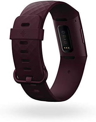 Fitbit Charge 4 Fitness and Activity Tracker with Built-in GPS, Heart Rate, Sleep & Swim Tracking, Rosewood/Rosewood, One Size (S &L Bands Included)