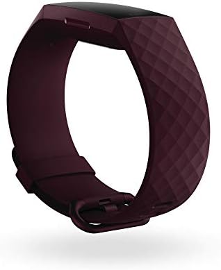 Fitbit Charge 4 Fitness and Activity Tracker with Built-in GPS, Heart Rate, Sleep & Swim Tracking, Rosewood/Rosewood, One Size (S &L Bands Included)
