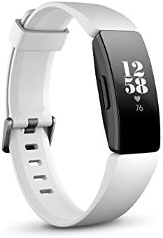 Fitbit Inspire HR Heart Rate and Fitness Tracker With S and L Bands, White, One Size, 1 Count