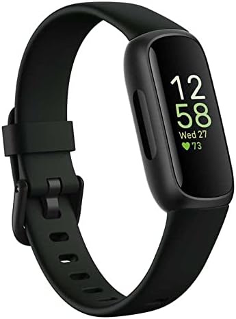Fitbit Inspire 3 Fitness Tracker – Advanced Health Insights with Stress Management, Workout Intensity & Sleep Tracking, 24/7 Heart Rate, Includes Small and Large Classic Bands (Midnight Zen/Black)