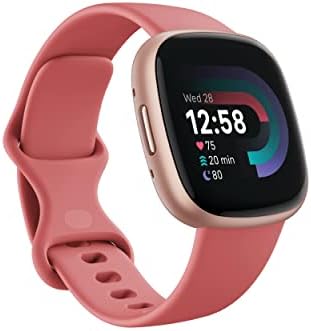 Google Fitbit Versa 4 Fitness Smartwatch - Pink Sand/Copper Rose | Daily Readiness, 3-month Google Health Premium Membership included, GPS, 40+ exercise modes, sleep tracking