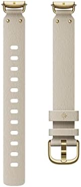Fitbit Luxe,Leather Alternative Band,Pearl,Large