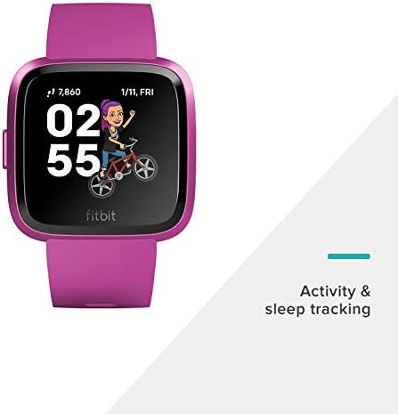 Fitbit Versa Lite Edition Smart Watch, compatible with iPad, One Size (S & L bands included), 1 Count (Renewed)