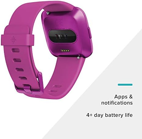 Fitbit Versa Lite Edition Smart Watch, compatible with iPad, One Size (S & L bands included), 1 Count (Renewed)