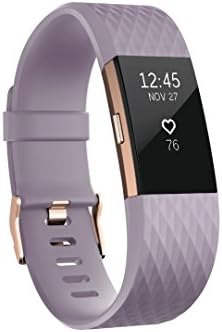 Fitbit Charge 2 Heart Rate + Fitness Wristband, Special Edition, Lavender Rose Gold, Small (US Version)