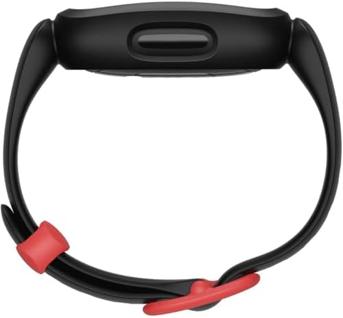Fitbit Google Fitbit Ace 3 Activity Tracker for Kids 6+, Black/Racer Red, One Size (Renewed)