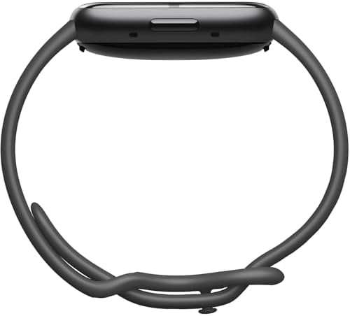 Fitbit Sense 2 Advanced Health and Fitness Smartwatch with Tools to Manage Stress and Sleep, ECG App, SpO2, 24/7 Heart Rate and GPS, Shadow Grey/Graphite, One Size (S & L Bands Included) (Renewed)
