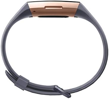 Fitbit Charge 3 Fitness Activity Tracker, Rose Gold/Blue Grey, One Size (S & L Bands Included) (Renewed)