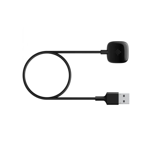 Fitbit Smartwatch Charging Cable for Sense 2, Sense, Versa 4 and Versa 3, Official Product, Black