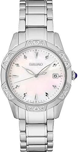 Seiko Diamonds SS Quartz Mop Dial