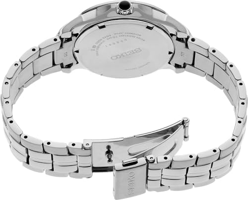 SEIKO Women's SUR591 Coutura, Diamond Adornment, Stainless Steel Case, Blue