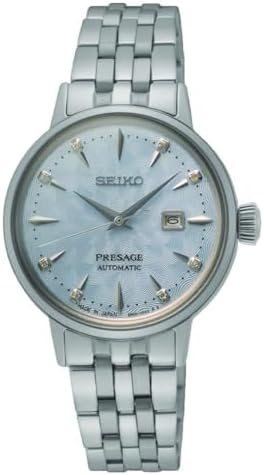 SEIKO Presage Automatic Diamond Blue Dial Ladies Watch SRE007J1
