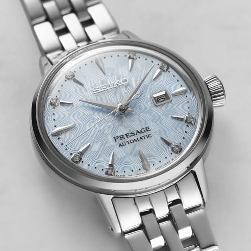 SEIKO Presage Automatic Diamond Blue Dial Ladies Watch SRE007J1