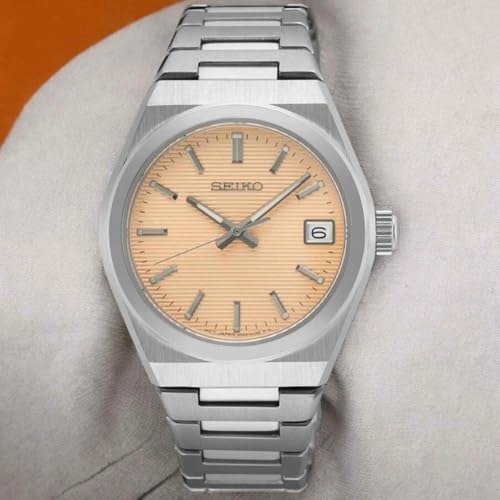 SEIKO Classic Quartz Salmon Dial Ladies Watch SUR577P1