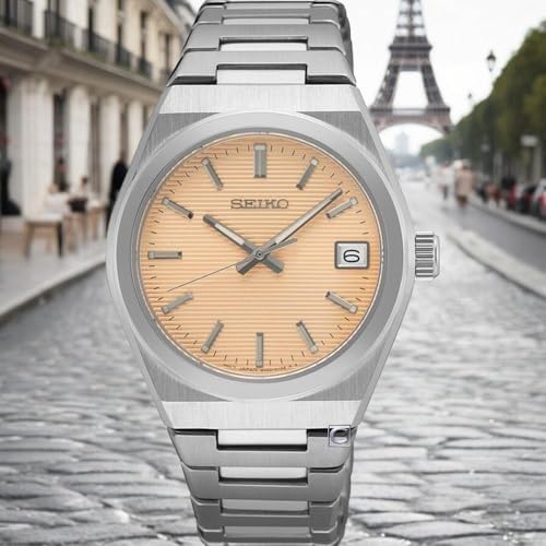 SEIKO Classic Quartz Salmon Dial Ladies Watch SUR577P1