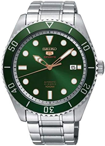 Seiko 5 Sports SRPB93J1 Men's Green Dial Watch