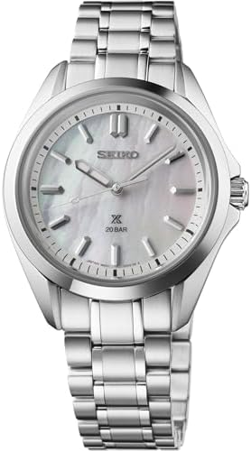 SEIKO Prospex Women's Watch – Stainless Steel, Water Resistant, Date Display