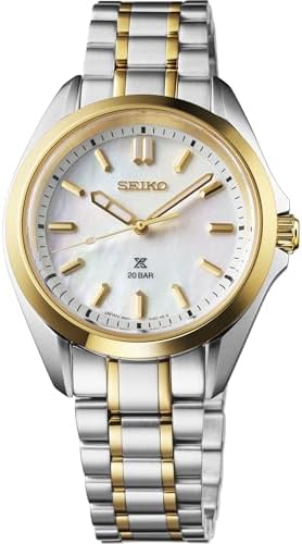 SEIKO Prospex Women's Watch – Stainless Steel, Water Resistant, Date Display