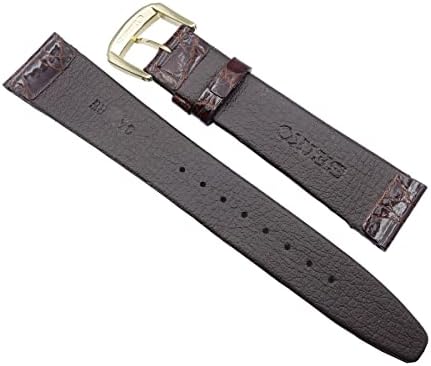 [Seiko] Seiko Watch Band, 17 mm, DA62 Alligator Side Dark Brown Men's