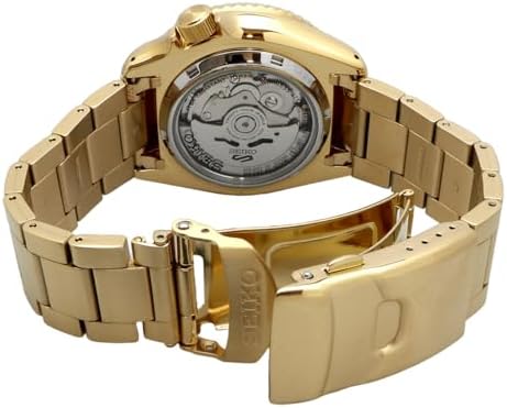 SEIKO SRPK20 5 Sports U.S. Special Creation Automatic Watch - Gold Finish/Blue