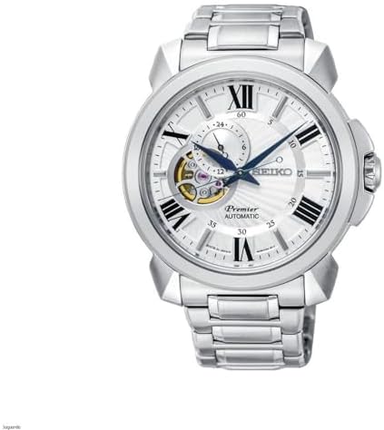 Seiko Premier Asignature Line Automatic Watch 4R39 SSA369J1 Men Light Gray