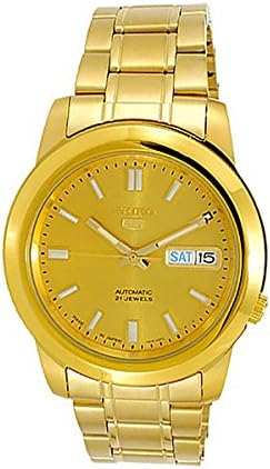 SEIKO 5 Automatic Gold Dial Men's Watch SNKK20J1
