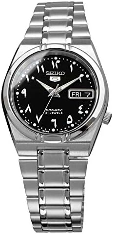 Seiko SNK063J5 Seiko 5 Seiko5 Watch Automatic Black Silver [Men], Bracelet Type