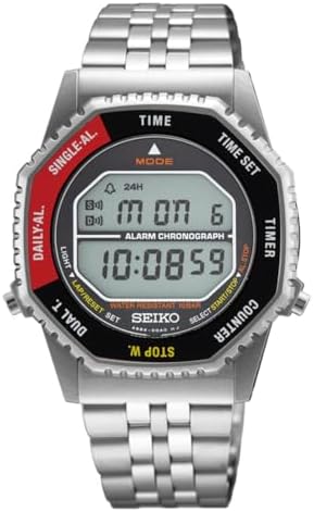 SEIKO Rotocall Alarm Chronograph Quartz Digital Watch SMGG19P1