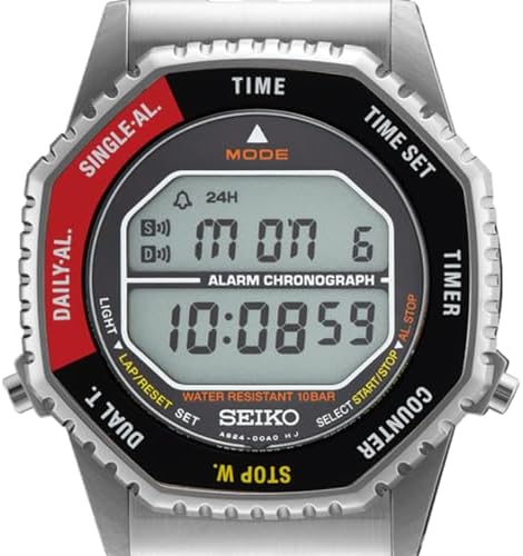 SEIKO Rotocall Alarm Chronograph Quartz Digital Watch SMGG19P1