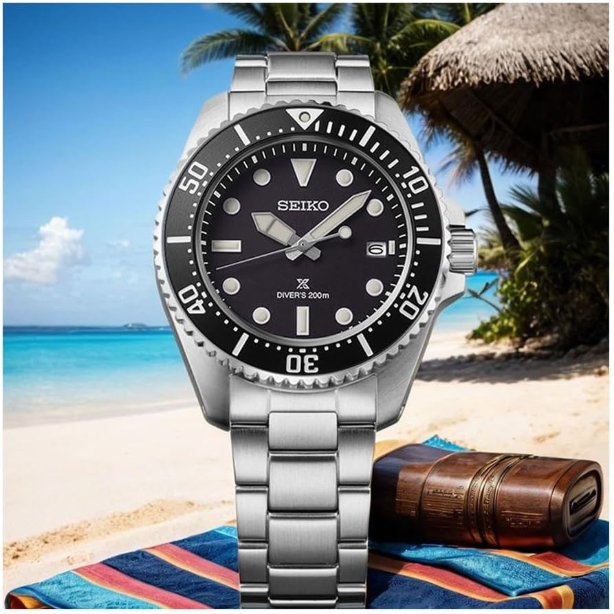SEIKO Prospex Sea Solar Black Dial Men's Watch SNE597P1