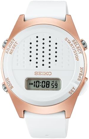 Seiko SBJS016 Voice Digital Watch, Silicone Band