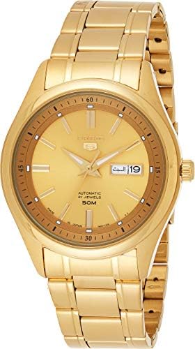 SEIKO 5 Automatic Gold Dial Men's Watch SNKN96J1