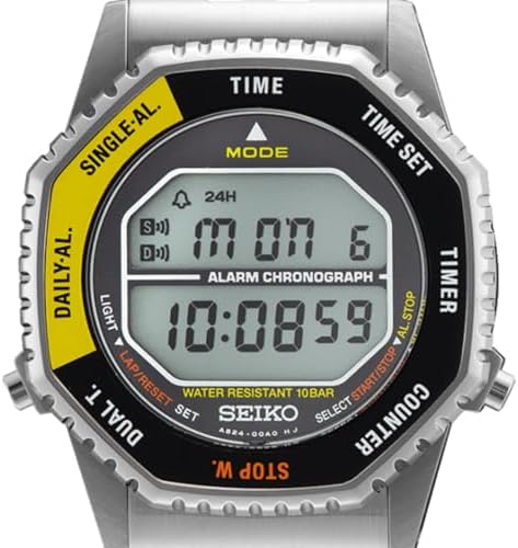 SEIKO Rotocall Alarm Chronograph Quartz Digital Watch SMGG17P1
