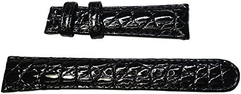Seiko DD58BW Crocodile Black Men's 19mm Grand Seiko SBGR002 Watch Band