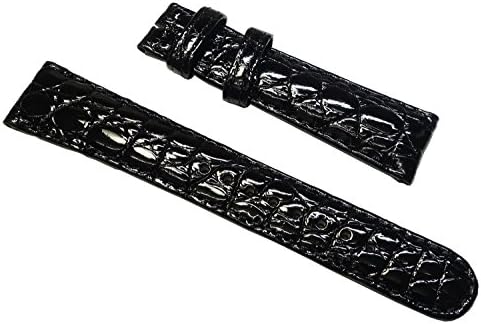 Seiko DD58BW Crocodile Black Men's 19mm Grand Seiko SBGR002 Watch Band