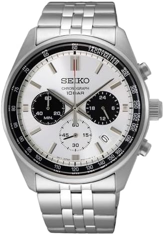 SEIKO SSB425 Men's Essentials - Silver Dial Stainless Steel Band 100 Meters Water Resistant