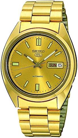 SEIKO Series 5 Automatic Gold Dial Men's Watch SNXS80K1