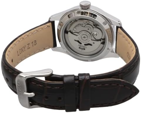 Seiko SRPJ89 Sports Field Suits Style Five Sports Automatic Men's Watch, Made in Japan, Brown Leather, Overseas Model