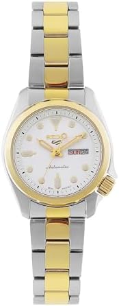 SEIKO 5 Sports White Dial Two-Tone Ladies Watch SRE004K1