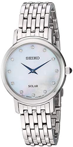 Seiko Women's SUP397 Ladies Dress Analog Display Japanese Quartz Silver Watch