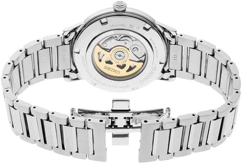 SEIKO SRPJ13 Automatic Watch for Men - Presage Collection - Vivid Blue Dial with Date Calendar, Stainless Steel - Water-Resistant 50M