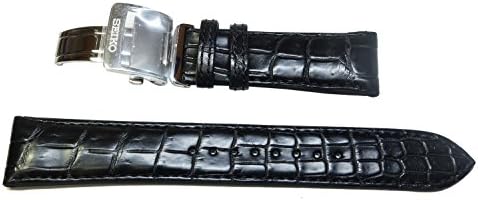 SEIKO 20mm Watch Band Mechanical Pleasage Genuine Belt Crocodile Black SARD005 SARD009 Genuine L07Y017J9 Men's