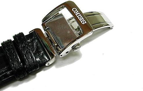 SEIKO 20mm Watch Band Mechanical Pleasage Genuine Belt Crocodile Black SARD005 SARD009 Genuine L07Y017J9 Men's