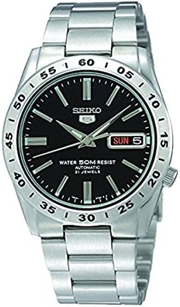 SEIKO Automatic Black Dial Stainless Steel Men's Watch SNKE01J1