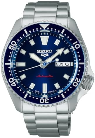 SEIKO 5 Sports Men's Automatic Watch with Stainless Steel Case and Luminous Hands - Stylish Wrist Watches