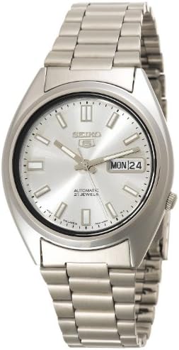 SEIKO Automatic Watch for Men 5-7S Collection | Day/date Calendar, Luminous Hands, Stainless Steel Case & Bracelet, Black Dial, 7S26 Automatic Movement, 30M Water-Resistant