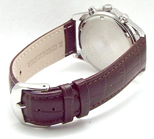 Seiko Chronograph Watch Genuine Leather Belt Set Domestic Seiko Regular distribution goods White dyi-puburaun snd363p1 – DB [parallel import goods]