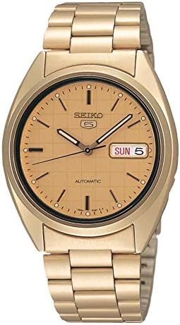 SEIKO Automatic Watch for Men 5-7S Collection | Day/date Calendar, Luminous Hands, Stainless Steel Case & Bracelet, Black Dial, 7S26 Automatic Movement, 30M Water-Resistant
